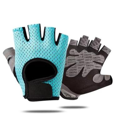 Imagem de Luvas de proteção total da palma da mão, luvas de treino para academia, ciclismo, exercícios, respiráveis, levantamento de peso, super leves para homens e mulheres