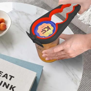 Imagem de Abridor de frascos para mãos fracas de idosos, abridor de tampa de garrafa para artrite, ferramenta de utensílios de cozinha fácil de abrir, abertura antiderrapante para potes de pedreiro