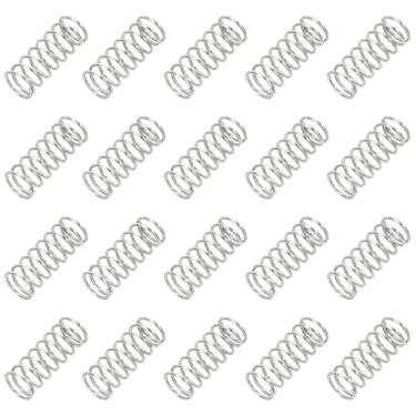 Imagem de PATIKIL Mola de compressão 0,4 mm de diâmetro do fio x 4 mm OD x 10 mm C, 20 peças de extensão mecânica de aço inoxidável 304 molas pequenas kit sortido para lojas e reparos domésticos
