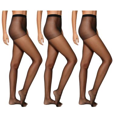 Imagem de Kit 3 Meias Calças Selene Clássica Fio 15 Feminina