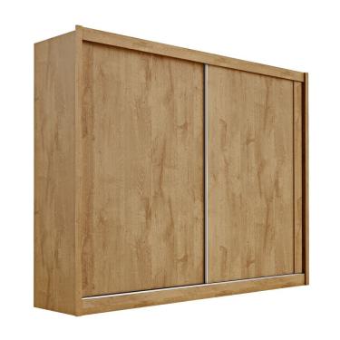 Imagem de Guarda Roupa Creta 100% Mdf Com 2 Portas Móveis Europa Amêndoa/off White/amêndoa