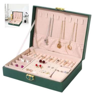 Imagem de Porta Joias Brinco Anel Pulseira Cordao Relogio Acessorio Caixa Estojo