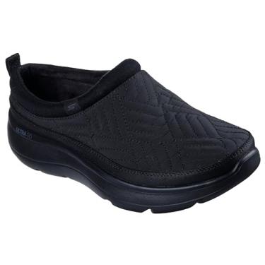 Imagem de Skechers Pantufa feminina de nylon acolchoada Encore, Preto/preto, 34