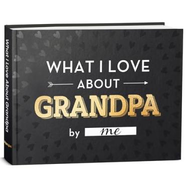 Imagem de Livro What I Love about Grandpa, livro "Fill-in-the-Blank Book" para o avô – Presentes de Dia dos Pais para o avô – Presentes de aniversário para vovô, presentes de aniversário para vovô – Presentes