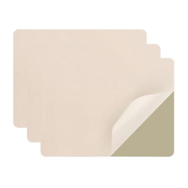 Imagem de 3 peças de reparo de couro autoadesivo de 20 x 28 cm, correção instantânea para móveis, assentos de carro, sofás, cadeiras de escritório, bolsas, vinil resistente a rasgos e kit de reparo de couro