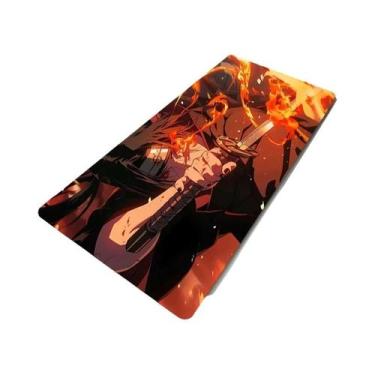 Imagem de Mouse Pad XL Naruto Uchiha Itachi Anime Cool Red Moon Para Jogos Tapet