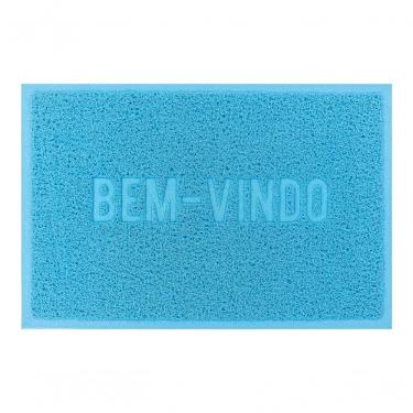 Imagem de Capacho De Poa Vinílico Color Block Azul 60x40cm - Uzoo Capacho Vinilico Color Block 60x40cm Azul 299c