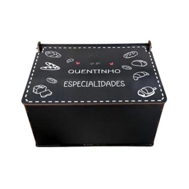 Imagem de Prateleira para pão Caixa para pão Expositor para bancada de cozinha Resistente e durável (Modelo 1)
