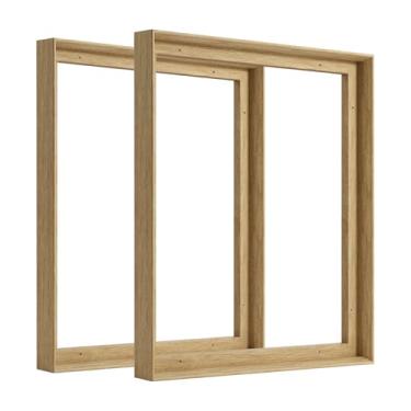 Imagem de FOLKOR Moldura de tela para pinturas a óleo de 28 x 35 cm, 2 unidades de molduras flutuantes de 2,3 cm de profundidade para plantas, retrato de paisagem, sala de estar, lareira, exibição horizontal ou