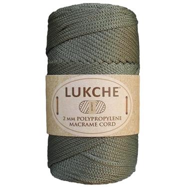 Imagem de Cordão de macramê de poliéster 2 mm x 125 metros, corda de macramê premium 100% polipropileno, fio colorido, bolsa de macramê de crochê para cabides de parede, bolsas, placas inferiores, tapetes