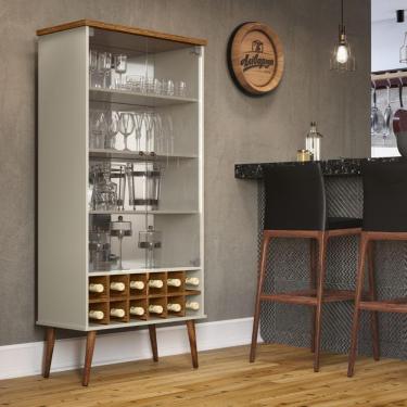 Imagem de Cristaleira 4 Prateleiras Franca Off White Cumarú