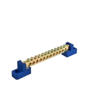 Imagem de Barramento de dist. sem proteção azul neutro 12 furos - SEMELHANTE