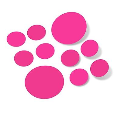 Imagem de Conjunto de 30 decalques de parede de vinil - adesivos sortidos de bolinhas - Adesivo removível seguro em paredes lisas ou texturizadas, círculos redondos, banheiro, sala de aula, quarto de crianças