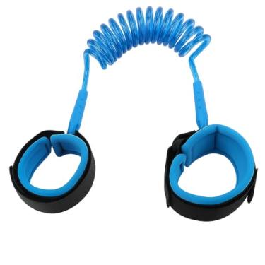 Imagem de Pulseira Guia Infantil Antiperdas – Trava de Segurança, Elástico Extensível e Ajustável para Passeios (Azul)