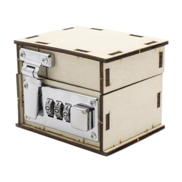 Imagem de Yunhgft Kit para Fazer Cofre com Chave (Faça Você Mesmo), Material para Artesanato Educativo, Brinquedo Educativo Feito à Mão, Kit de Montagem Criativa para C, Pequeno
