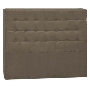 Imagem de Cabeceira Queen Pequim P04 160 Cm Suede Marrom Claro