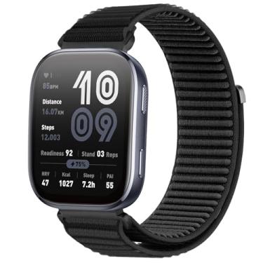 Imagem de ZOCOVIN Pulseira de relógio de nylon de 22 mm compatível com Amazfit Bip 6/Bip 5, pulseiras de substituição esportivas macias para Amazfit GTR 4/GTR 3/GTR 3 Pro/GTR 2/2e/Balance/Cheetah Pro, mulheres