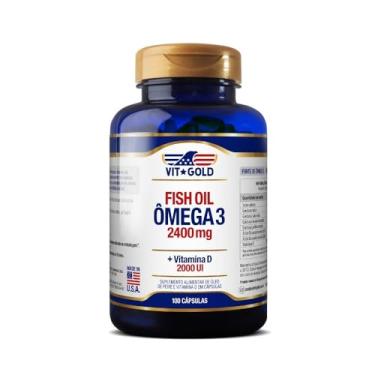 Imagem de Omega 3 (Fish Oil) 2400mg com Vitamina D3 2000UI 100 caps.