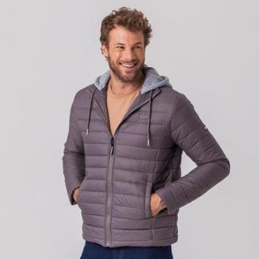 Imagem de Jaqueta Puffer com capuz de moletom Masculina Endless Rock e Soda-Masculino