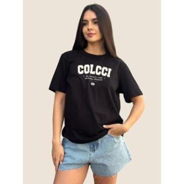 Imagem de Camiseta Feminina Estampada Letreiro Brazil Colcci-Feminino