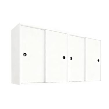 Imagem de Armário de Cozinha 4 Portas de Correr(Branco)