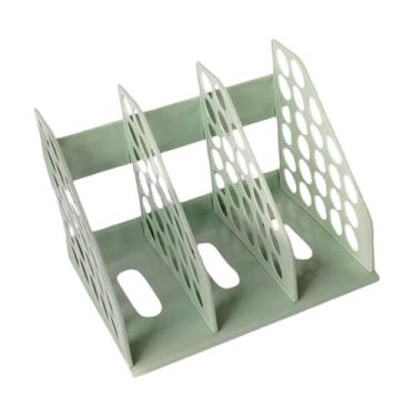 Imagem de harayaa Organizador de Espaço de Trabalho, Organizador de Documentos para Mesa, Otimizador de Espaço, Porta-Revistas, Pastas e Fichários para Sala de Aula, Verde