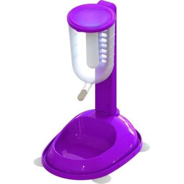 Imagem de Comedouro Automático 2 em 1 para Cães e Gatos com Reservatório 900ml, Antiderrapante e Sistema Anti-Formiga(Lilás)