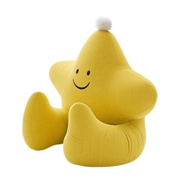 Imagem de Bothyi Travesseiro de leitura, almofada para as costas, melhora a postura sentada, apoio para as costas, almofada de apoio para os braços, itens essenciais, Yellow S