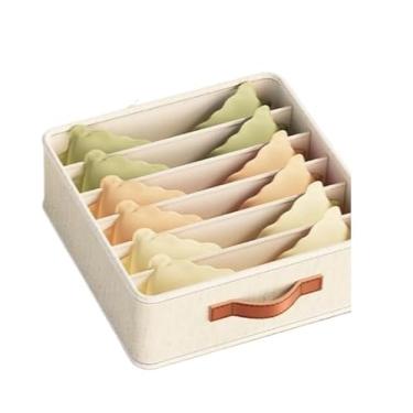 Imagem de Kit Organizador Para Gaveta De Roupa íNtima – Com Compartimentos Para Meias(6 quadrados(1 peças))