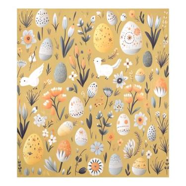 Imagem de Blueangle Capa magnética de ovos de páscoa para lava-louças, decoração da capa frontal da máquina de lavar louça, adesivos de eletrodomésticos, adesivos de eletrodomésticos, 58 cm C x 66 cm adesivo