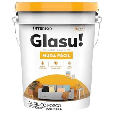 Imagem de Tinta Acrílica Econômica Glasu Muda Fácil 20 Litros Branco - 50531105 