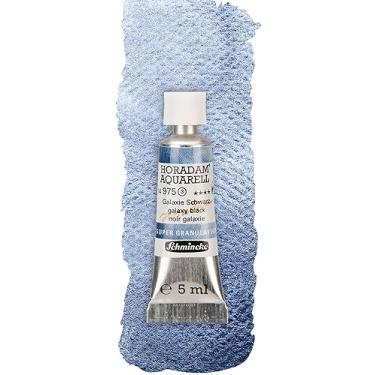 Imagem de Schmincke - HORADAM AQUARELL, Super Granulação, 14 975 001 Galaxy Black, tubo de 5 ml, cores granuladas muito fortes, melhores aquarelas super granuladas