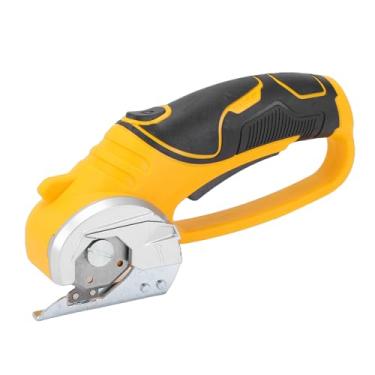 Imagem de Generic Tesoura Elétrica Sem Fio, Cortador de Tecido Rotativo Recarregável de 4V Com Lâmina de Liga de Aço SK5 e Luz LED, para Artesanato de Plástico DIY de Carpete de Couro de Papelão (2 cabeças