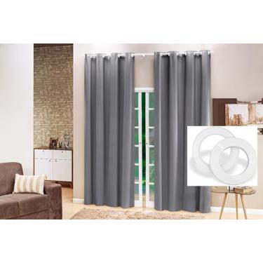 Imagem de Cortina Pvc 2 Partes 100% blackout Para Sala ou Quarto, Cozinha - FILO