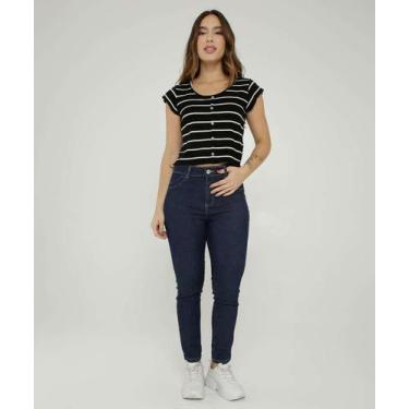 Imagem de Calça Jeans Skinny Feminina Sawary-89563, 42, Jeans azul
