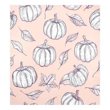 Imagem de Qilmy Capa magnética para lava-louças de abóbora e folhas de Ação de Graças, 58 x 66 cm, capa decorativa de geladeira para porta frontal, adesivo, máquina de lavar, painel de geladeira, decalque para