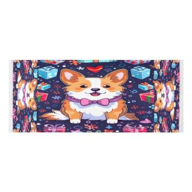 Imagem de Wassud Capas de lavadora e secadora para cães Corgi pequenas, protetor de lavadora com sacos de armazenamento, capa de geladeira à prova de poeira com bolsos para lavanderia doméstica e cozinha, 120 x