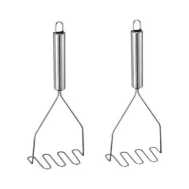 Imagem de Espremedor Manual De Batatas Em Aço Inoxidável, Triturador De Vegetais