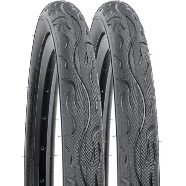 Imagem de YUNSCM 2 peças de pneus de bicicleta de 50,8 cm 20 x 2,125/57-406 compatíveis com pneus de bicicleta de estrada 20 x 2,0 20 x 2,10 20 x 2,125 20 x 2,15 (Y-694)