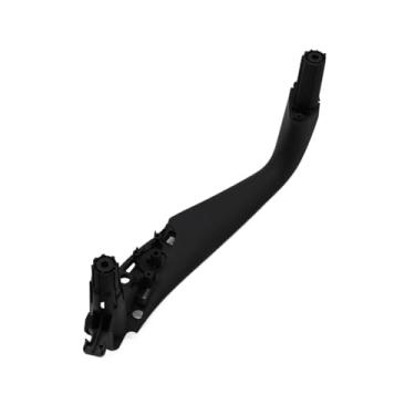 Imagem de Capa de acabamento da maçaneta interna da porta dianteira e traseira esquerda e direita, compatível com BMW Série 5 M5 G30 G31 F90 2017 2018 2019 2020 2021 51417438521(Black Rear Left)