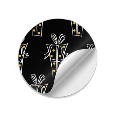 Imagem de Ladrilho Decorativo de Cerâmica Natal Minimalista Preto e Dourado