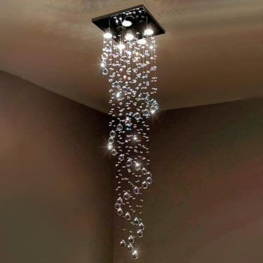 Imagem de Lustre De Cristais Legítimos K9 1,00 Metro Em Espiral