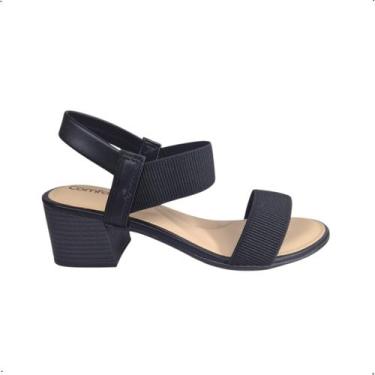 Imagem de Sandalia Comfortflex Social Salto Robusto elastico 5460, 37, Wave pret