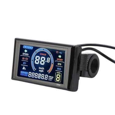 Imagem de Tbest Bicicleta Elétrica LCD Tela Colorida Painel de Scooter S966 24V 36V 48V à Prova D'água Material ABS Com Função NFC e 2 Cartões para Guidão de 22,2 Mm