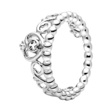 Imagem de Anel Feminino Em Prata Esterlina 925 Com Ouro Rosa E Pedra Em Forma De