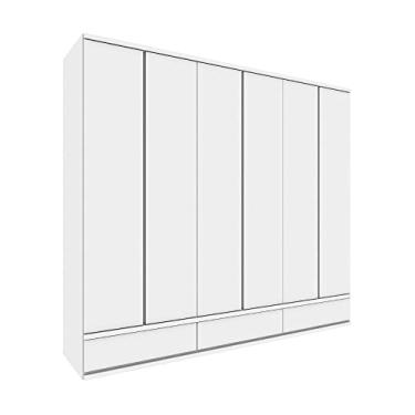 Imagem de Guarda Roupa Casal 6 Portas 6 Gavetas Stillus Tcil Móveis Neve