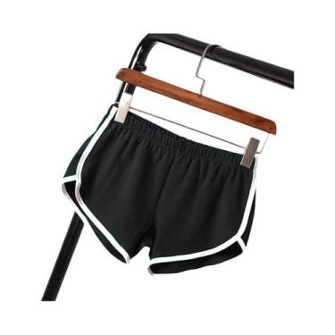 Imagem de Shorts Casuais Femininos Em Cores Sólidas Para Yoga, Fitness E Corrida