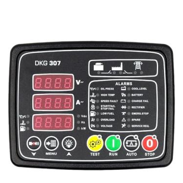 Imagem de 1 peça DKG307 Painel de controle do módulo de substituição do grupo gerador de partida automática do painel do módulo do controlador do motor