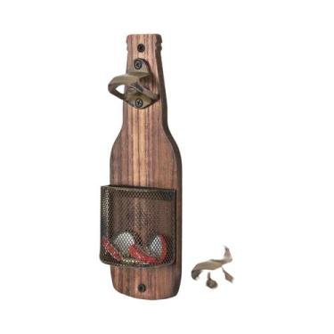 Imagem de Abridor De Garrafas De Cerveja Estilo Industrial Montado Na Parede, Pe