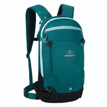 Imagem de SEMSTY Mochila de hidratação de esqui, mochila de esqui e snowboard de 12L, mochila de caminhada multiuso para homens e mulheres, mochila de viagem à prova d'água para snowboard, esqui, caminhadas